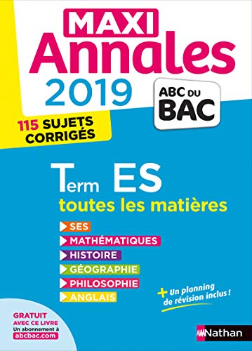 Stock image for Maxi Annales ABC du Bac 2019 - Terminale ES (28) for sale by Ammareal