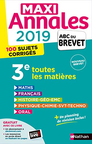 Beispielbild fr Maxi Annales 2019 - ABC du brevet - Toutes les matires zum Verkauf von Books Unplugged