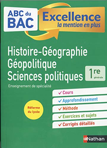 Stock image for HGGSP 1re (Histoire-Gographie, Gopolitique et Sciences politiques) - ABC du BAC Excellence - Programme de premire 2022-2023 - Enseignement de spcialit - Cours, Approfondissement, Mthode, Sujets Rajot, Alain; Fouletier, Fredric; Protais, Johann et Rousseau, Eloi for sale by BIBLIO-NET