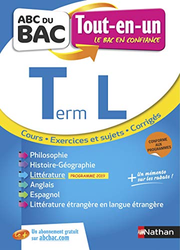 Imagen de archivo de Tout-en-un Term L - ABC du BAC - Nouveau Bac Cardin, Michel; Fouletier, Fredric; Gicquel, Guillaume; Benbassat, Laetitia Lon; Marzin, Servane; Nol, Christian; Soumah, Evelyne; Rajot, Alain; Roustant, Sylvia; Kutukdjian, Garance; Arnette, Clmence; David, Stphane; Jorna, Antoinette de et Vieira, Roselyne a la venta por BIBLIO-NET