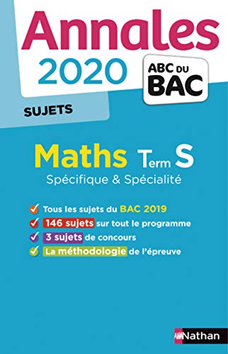 Stock image for Annales ABC du BAC 2020 Maths Term S - non corrig Lixi, Christian for sale by BIBLIO-NET