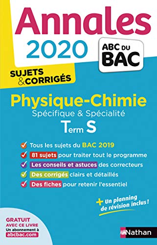 Beispielbild fr Annales ABC du BAC 2020 Physique-Chimie Term S zum Verkauf von Ammareal