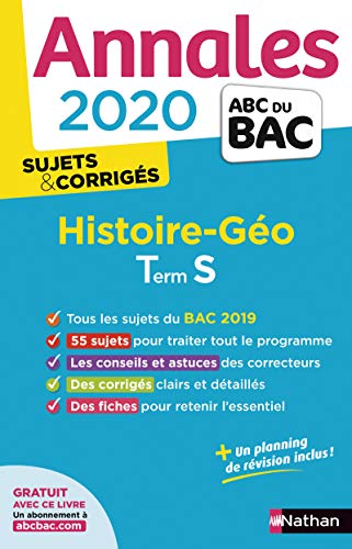 Beispielbild fr Annales ABC du Bac 2020 Histoire-Gographie Term S zum Verkauf von Ammareal