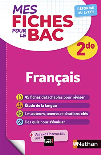 Imagen de archivo de Mes fiches pour le BAC - Franais 2de a la venta por Revaluation Books