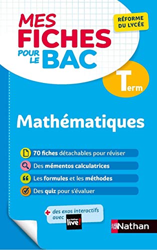 Beispielbild fr Mathmatiques Terminale - Mes fiches pour le BAC Tle - BAC 2023 zum Verkauf von Ammareal