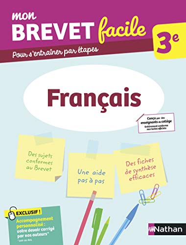 Imagen de archivo de Mon Brevet facile - Franais 3e (2) a la venta por Buchpark