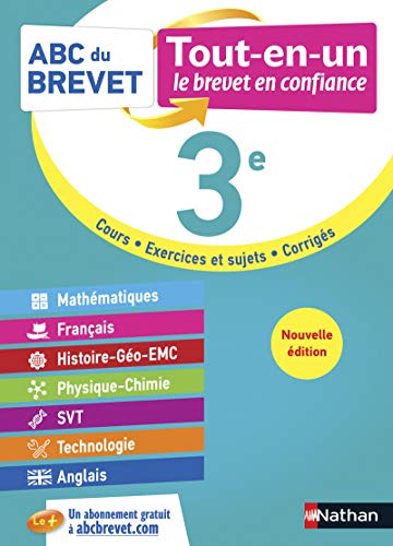 Beispielbild fr ABC du Brevet Tout en un 3e - Toutes les matires de Troisime pour le Brevet 2023 - Mathmatiques, Franais, Histoire-Gographie-EMC, Physi zum Verkauf von Ammareal