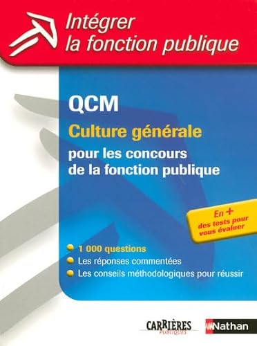 Beispielbild fr Qcm Culture Gnrale : Pour Les Concours De La Fonction Publique zum Verkauf von RECYCLIVRE