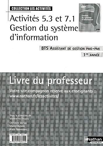 9782091606224: Activits 5.3 et 7.1 - Livre du professeur BTS 1 AG PME-PMI Les Activits Livre du professeur