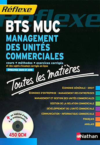 Imagen de archivo de Management des units commerciales BTS MUC : Toutes les matires (1CD-Rom) a la venta por Ammareal