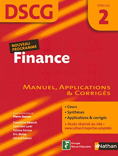 9782091606798: Finance DSCG2: Manuel, applications et corrigs