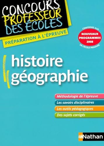 Stock image for Histoire Gographie - CRPE (Ancien Programme) for sale by Ammareal