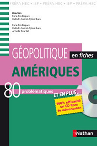 Beispielbild fr Amriques : Gopolitique en fiches - 80 Problmatiques (Livre + 1CD-Rom interactif) zum Verkauf von medimops