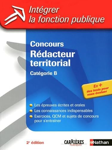 Beispielbild fr Concours Rdacteur territorial : Catgorie B zum Verkauf von Ammareal