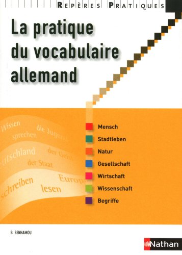 Stock image for LA PRATIQUE DU VOCABULAIRE ALLEMAND 2009 - REPERES PRATIQUES for sale by AwesomeBooks