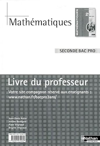 Beispielbild fr Mathmatiques - 2e Bac Pro zum Verkauf von medimops