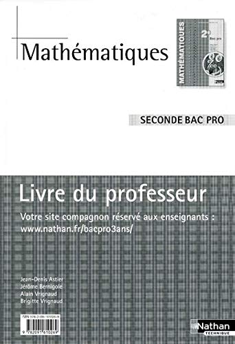 Stock image for Mathmatiques - 2e Bac Pro for sale by medimops