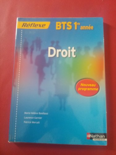 Beispielbild fr Droit BTS 1re anne zum Verkauf von Ammareal