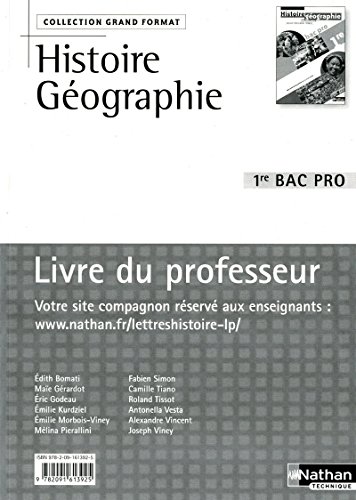 Beispielbild fr Histoire - Gographie - ducation civique 1re BAC pro [Broch] zum Verkauf von BIBLIO-NET