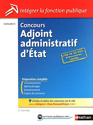 Beispielbild fr Concours Adjoint Administratif, Catgorie C zum Verkauf von RECYCLIVRE