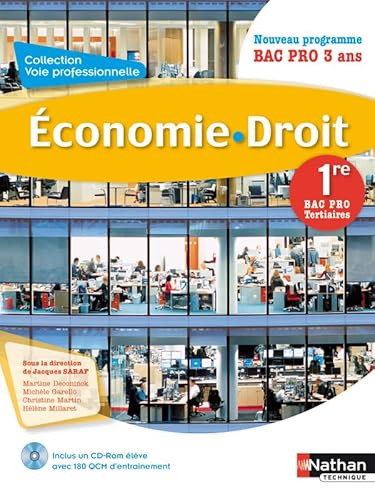 Beispielbild fr Economie - Droit 1re Bac Pro Tertiaires zum Verkauf von Ammareal