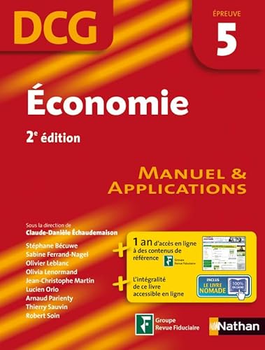 9782091617589: Economie DCG preuve 5: Manuel et applications