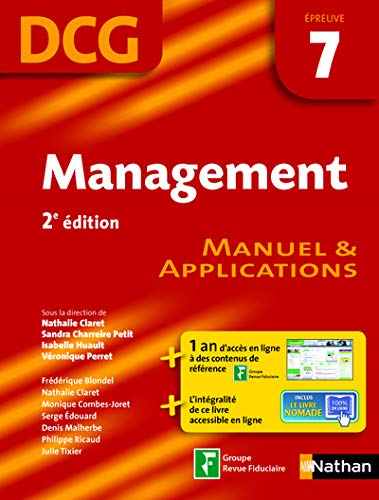 9782091617619: Management DCG 7: Manuel & applications