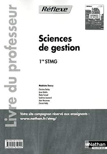 9782091619422: Sciences de gestion - 1re STMG