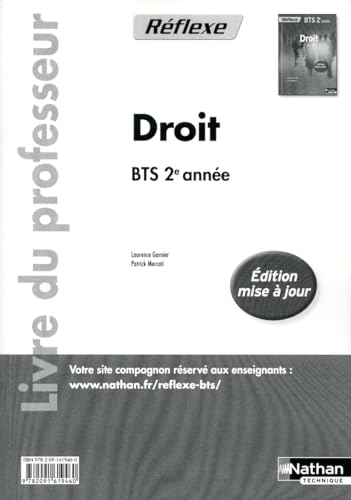 Stock image for Droit - BTS 2e anne Bonifassi, Marie-Hlne; Garnier, Laurence et Mercati, Patrick for sale by BIBLIO-NET