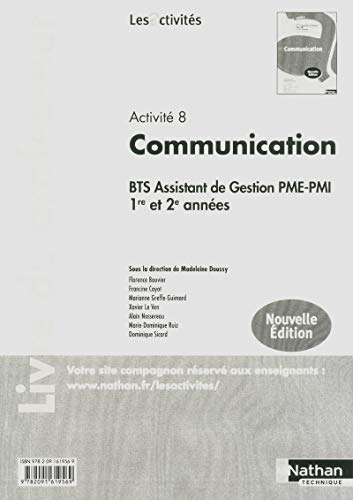 Imagen de archivo de Activit 8 - Communication Les Activits Livre du professeur a la venta por GF Books, Inc.