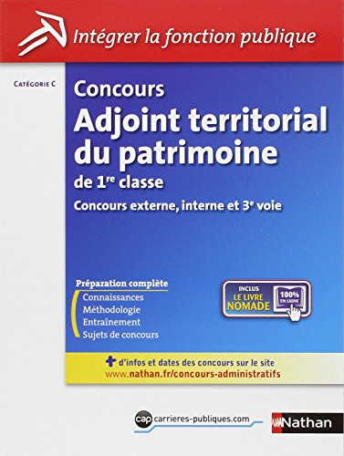 Beispielbild fr concours adjoint territorial du patrimoine de 1re classe ; catgorie C zum Verkauf von Chapitre.com : livres et presse ancienne