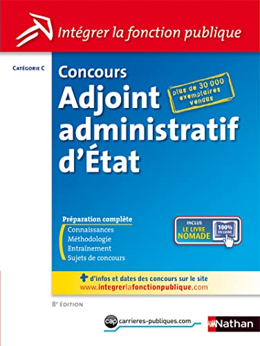 Beispielbild fr CONCOURS ADJOINT ADMINIS ETAT zum Verkauf von Ammareal