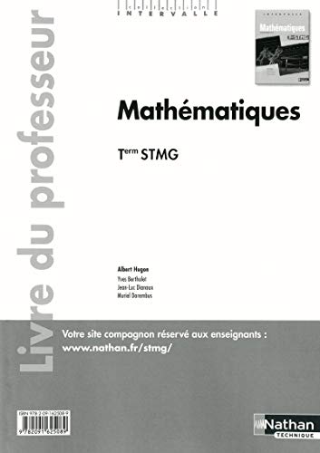 Stock image for Mathmatiques - Tle STMG - livre du professeur Intervalle for sale by Buchpark