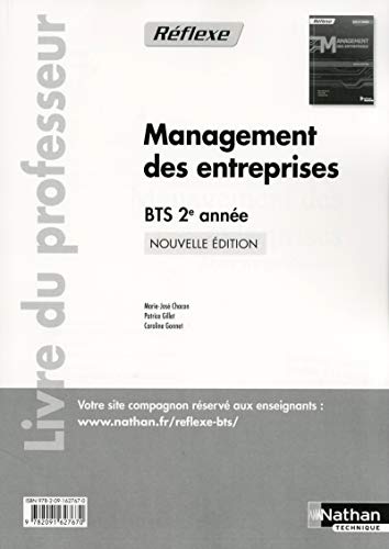 9782091627670: Management Livre du professeur Pochette Rflexe BTS