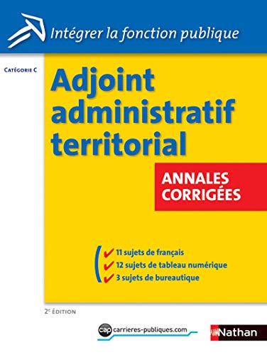 Beispielbild fr Adjoint administratif territorial - Annales corriges zum Verkauf von Ammareal