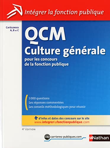 Beispielbild fr QCM culture gnrale pour les concours de la fonction publique zum Verkauf von medimops