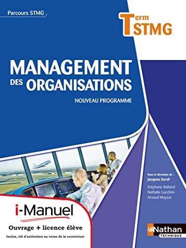 9782091628783: Management des organisations - tle stmg parcours stmg I-manuel bi-mdia