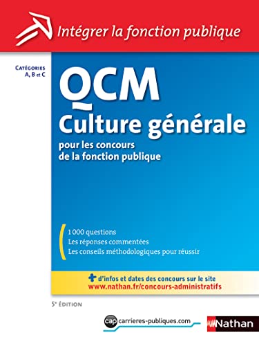 9782091629568: QCM Culture gnrale: Catgories A B C