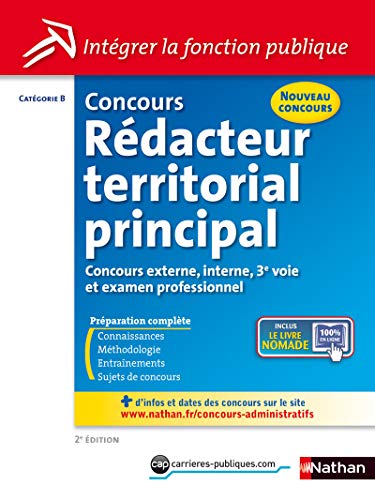 9782091629575: Concours Rdacteur territorial principal - Catgorie B - Intgrer la fonction publique - 2014