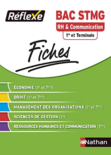 Stock image for Fiches Rflexe - Ressources humaines et communication - 1re et Terminale STMG for sale by Ammareal