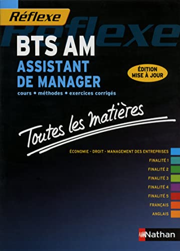 9782091631981: Toutes les matires BTS Assistant de manager Rflexe BTS