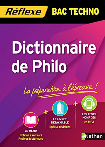 Imagen de archivo de Memos reflexes Tome 93 : dictionnaire de philo - bac techno a la venta por LiLi - La Libert des Livres