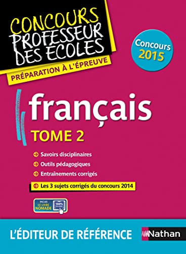 9782091636719: Franais T02 (concours professeur des coles) 2015 (02)