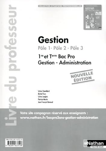 9782091637518: Gestion (Ple 1, Ple 2, Ple 3) 1re & Tle Bac Pro Gestion-Administration: Livre du professeur
