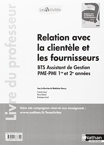 Stock image for Activits 1 et 2 - Relation avec la clientle et les fournisseurs [Broch] for sale by BIBLIO-NET