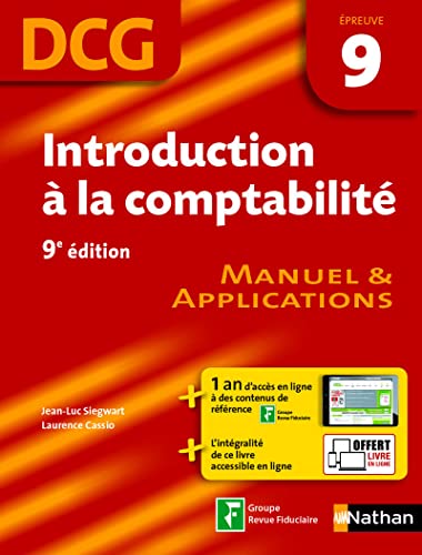 9782091638645: Introduction  la comptabilit DCG - preuve 9 - Manuel et applications DCG: Manuel & applications