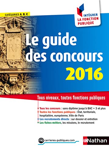 Beispielbild fr Le guide des concours 2016 zum Verkauf von Ammareal