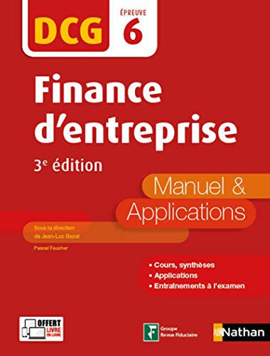 Stock image for Finance d'entreprise - DCG 6 - Manuel et applications for sale by Ammareal