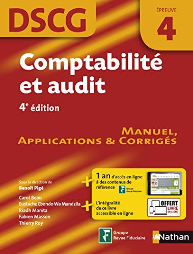 Stock image for Comptabilit et audit - DSCG 4 - Manuel, applications et corrigs for sale by Ammareal