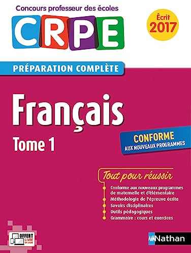 Beispielbild fr Franais - Tome 1 - CRPE 2017 zum Verkauf von Ammareal